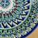 Plant of Rishtan ceramics "Patterns", 27 cm, Blue Mix