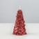 New Year's candle "Christmas tree" 10x5cm, red