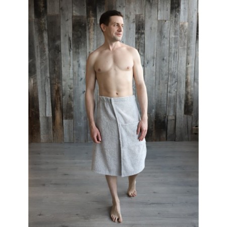 Kilt male, size 65x130 cm, color light gray