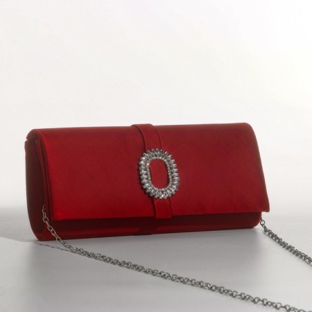 Bag-clate on magnet, burgundy color-3