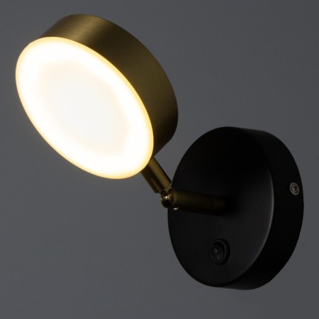 Bra "Amadis" LED 5W black and gold 10x10 cm-2