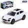Metal car "Kaen", inertia, 1:32, doors open, light and sound effects, white color