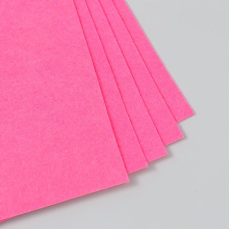 Tough felt 1 mm "pink" set of 5 sheets format A4-2