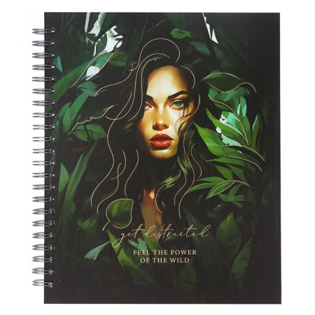 A notebook of 96 sheets in a cage on the crest Tropic Style, a hard cover, matte lamination, foil embossing, mix-4