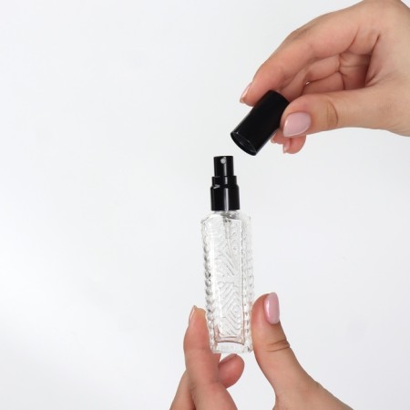 The perfume bottle "Transparent pattern", with a spray, 15 ml, black color-13
