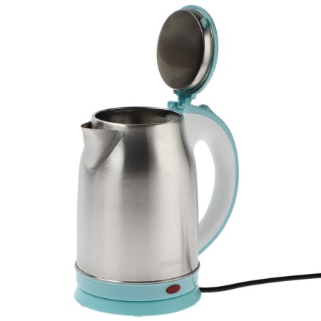 Electric kettle Energy E-202, metal, 1.8 l, 1500 watts, silver-blue-5