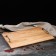 A wooden countertop from a slab, 50x30 cm, an array of elm