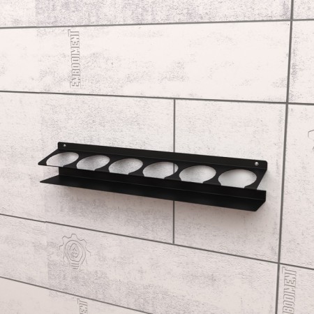 Holder for aerosol cans, wall, black-1