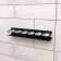 Holder for aerosol cans, wall, black