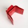 Women's wallet with lightning, red color