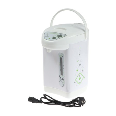 Thermopotus Volzhanka TMP-002, 750 W, 3.8 l, white, drawing "ROMBA"