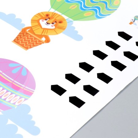 Stick plastic Interior color Rostomer "Animals on Balls" 60x90 cm-2