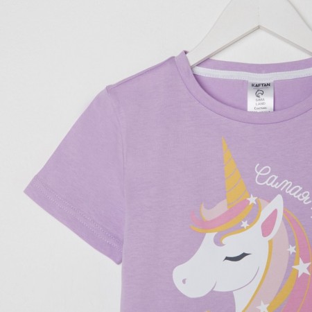 T-shirt Children's KAFTAN "The most beautiful" R.28 (86-92), lilac-7