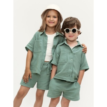 Muslim children's suit Amarobaby Easy, height 110 cm, mint color-13