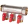 Collector Stout SMB 6210 011203, 1/2 ", 3 exits, with ball valves 1", red handles