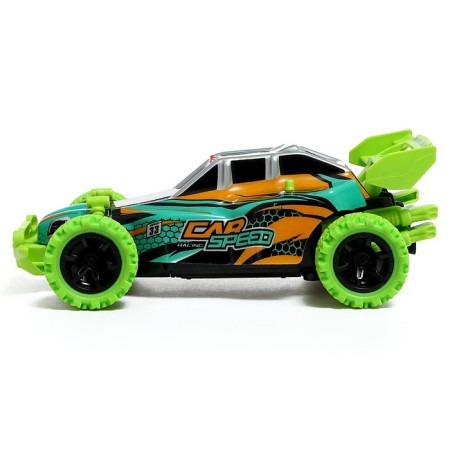 Radio -controlled "Formula" machine, light, with a battery, green color-1