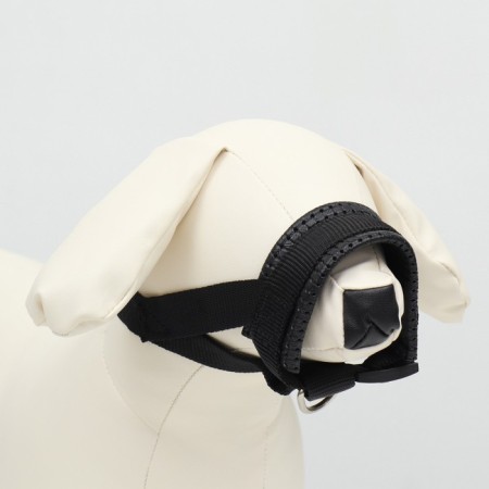 Donmodor Uzmordnik for dogs with a lining, size M, OM 15-26 cm, Osh 13-20 cm, black-2