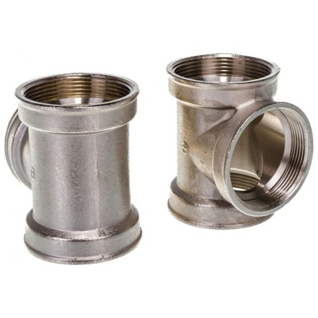 Aqualink tee, 2 ", internal/internal/internal thread, nickel -plated brass-1