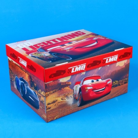 Gift box with a lid, folding, 31x25.5x16 cm, cars-5