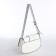 Female bag on the shoulder, white color 25*16*6 cm