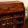 Barbali bottles stand 80x25x80 cm, Albezia tree, brown
