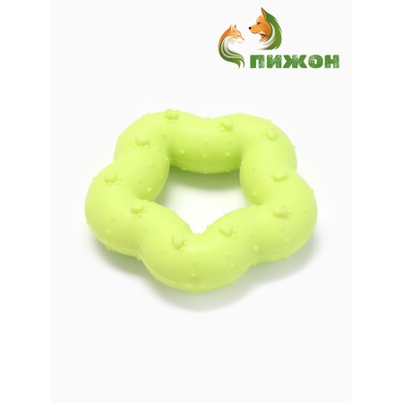 Chewing toy "captivating star", tpr, 7 cm, yellow