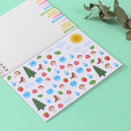 Stickers in the book "Count" + 3 background 20.7x14.2 cm-4