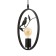Bayerlux lamp "Bird on a branch" 1x40W E27 black 21x10x120 cm.