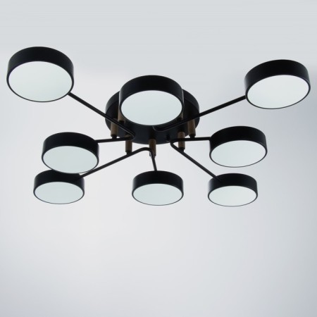 Almo chandelier 8XLED 192W 3000-6000K Black 90x90x21 cm Bayerlux-1