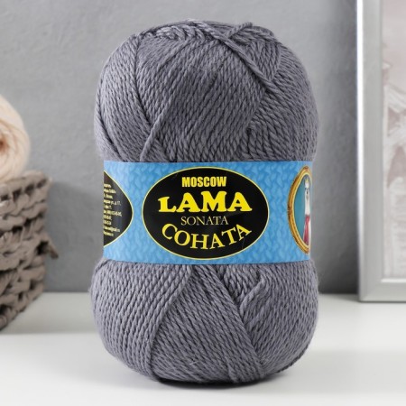 Acrylic Sonata yarn 50%, wool s/t 50% 250m/100g (169 gray)
