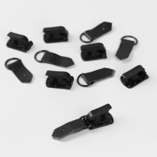 The hooks are sewing, plastic, for outerwear, 5 × 1.5 cm, 6 pcs, black color