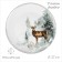 New Year's plate "Winter Forest", 27 × 2.2 cm, white color