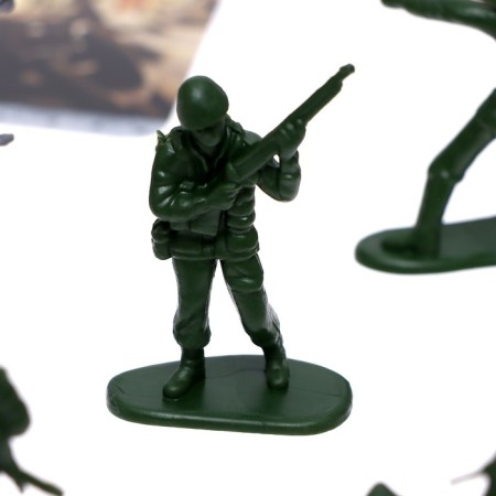 Game set with cards "Defense Line", 30 soldiers and 1 tank-2