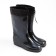Women's boots with insulation, size 37, black color, PVC