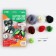 Set for creating brooches made of wool "Raccoon with a cherry"