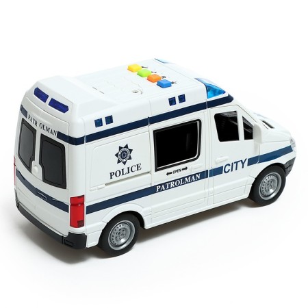 Police minibus, 1:16, light, sound, inertia-2