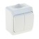 Schetode switch Sche Ba10-042b, 10 A, 2 keys, external, IP44, white color