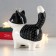 Souvenir Ceramics "Cat in the Crown" white-black with gold 16.3x7.5x15 cm