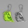 Reflective element "bird", bilateral, 5.5 × 4.7 cm, color mix