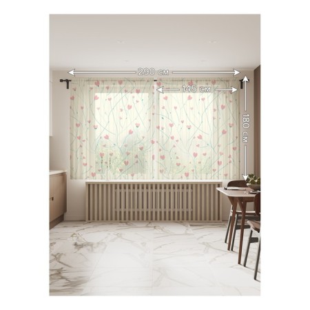 Photo "Flowering Love", size 145x180 cm, 2 pcs-1