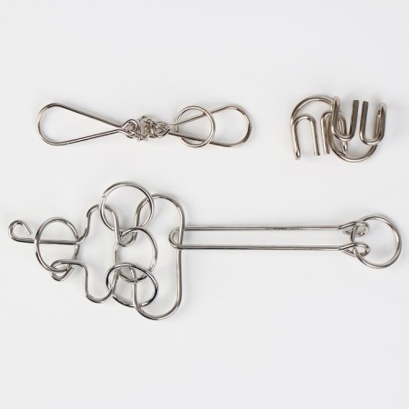 Metal puzzles "Bambem", 3 pieces-3