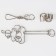Metal puzzles "Bambem", 3 pieces