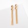 Hanging Earrings "Falls" Aiva, Color Gold, 10cm