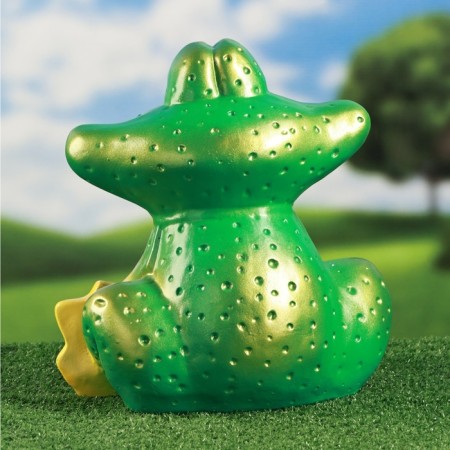 Garden figure "Frog Smile" Green, 30cm-2