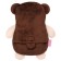 Soft toy 3 in 1 "Bear" with metric, with cherry bones, 19.5 cm