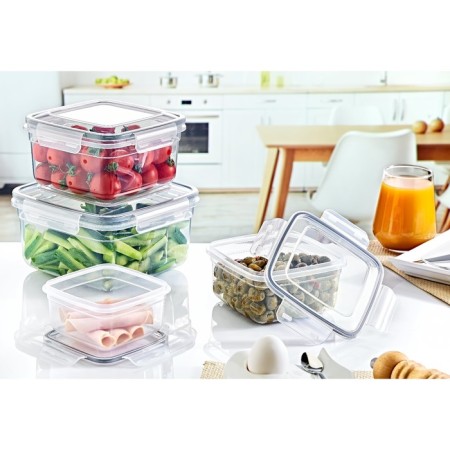 Food container Emhouse, square, with a sealed lid, 1.5 liters-1