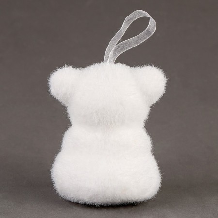 A toy of foam "Bear" with a pink bow, 8 cm-2