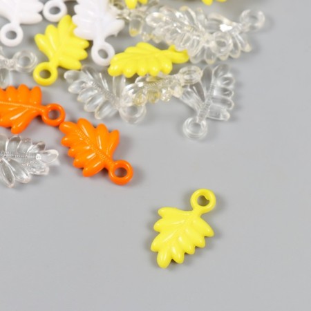 Decor for creativity "Leaves. Yellow, orange, white and transparent" nr 20 g 2.2x1.4x0.4 cm-2