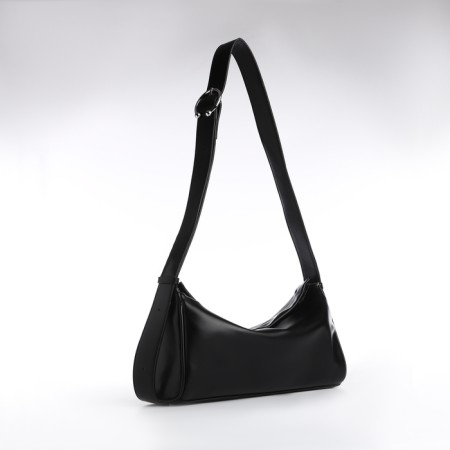 Bag Women's Cross-Bodi, on a zipper, black color-2