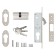 Clot Cylinder Castle 201, narrow professional., 20 mm, 3 keys, color chromium